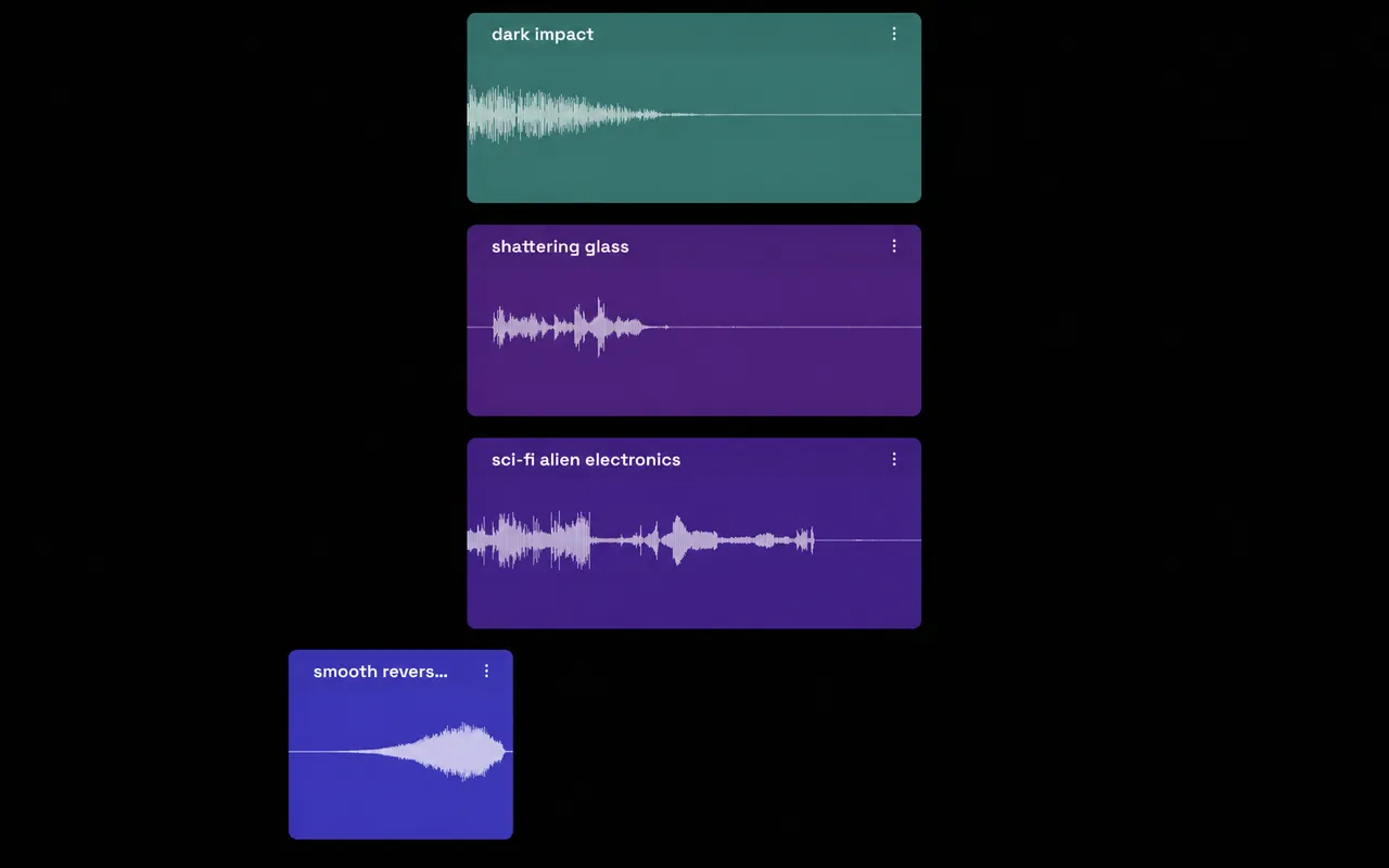 Unique generated sounds in Sonura